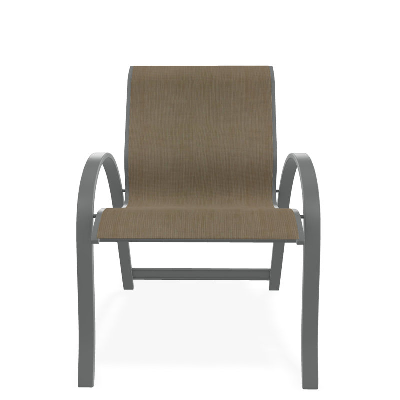 Aruba 1 Outdoor Dining Armchair, Graphite