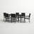Ehrenfried 6 - Person Patio Dining Set Umbrella Hole Included Rectangular Table with Sunbrella® Cushions Included-603610534