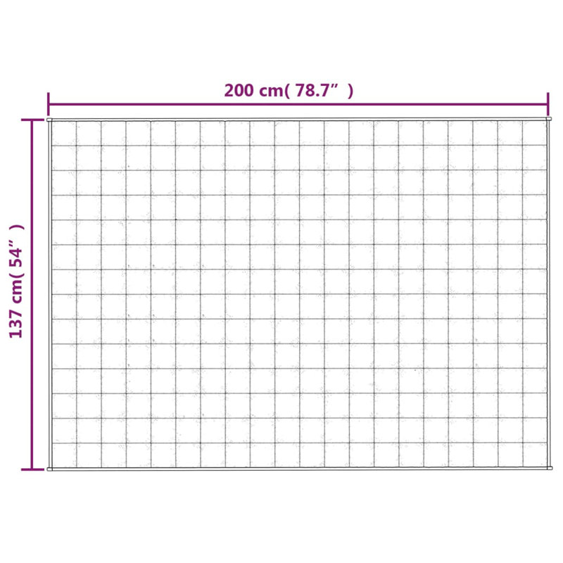 Polyester lesté vidaXL, perles de verre, Crème, L 55,1 po x L 78,7 po