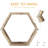 Lakefield 3 Piece Hexagon Floating Shelf-2015650746