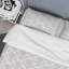 Damas crème - ensemble de housse de couette abstrait - microfibre de polyester-380466072