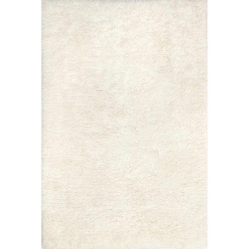 Tapis à poil long en laine Nemya, Rectangle 3 pi x 5 pi