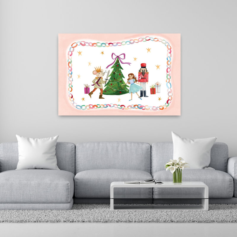 Nutcracker Scene Predailys 1 Piece Wrapped Canvas Wall Art, 101.6cm H x 152.4cm W
