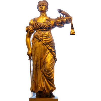 SP13706 Blind Lady Justice Court Scales Statue Cardboard Cutout Standee Standup