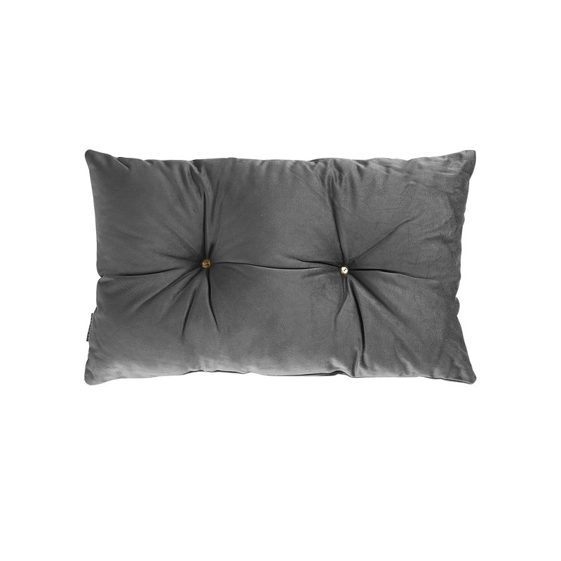 Rectangular Cushion, Charcoal Grey