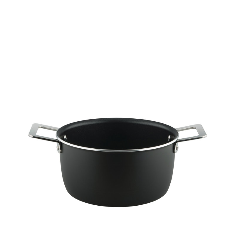 20 cm Black Stainless Steel Non-Stick Cooking Pot