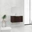Armoire de salle de bain 36 po avec lavabo en résine, portes à fermeture douce, conception à fixation flottante