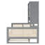 Lit de jour en bois avec lit gigogne, armoire et tablette-1196838261-1196838259