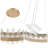 31.5" Modern Gold Ring LED Crystal Chandelier
