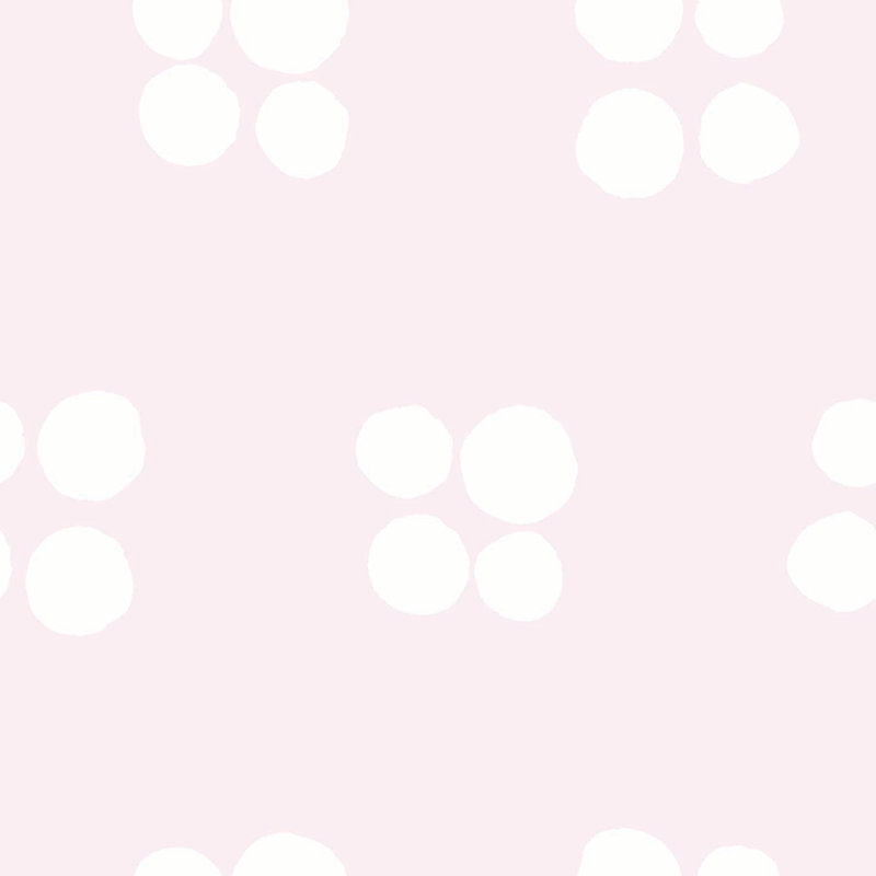 Spot Quad 33' L x 20.5" W  Wallpaper Roll, Pink