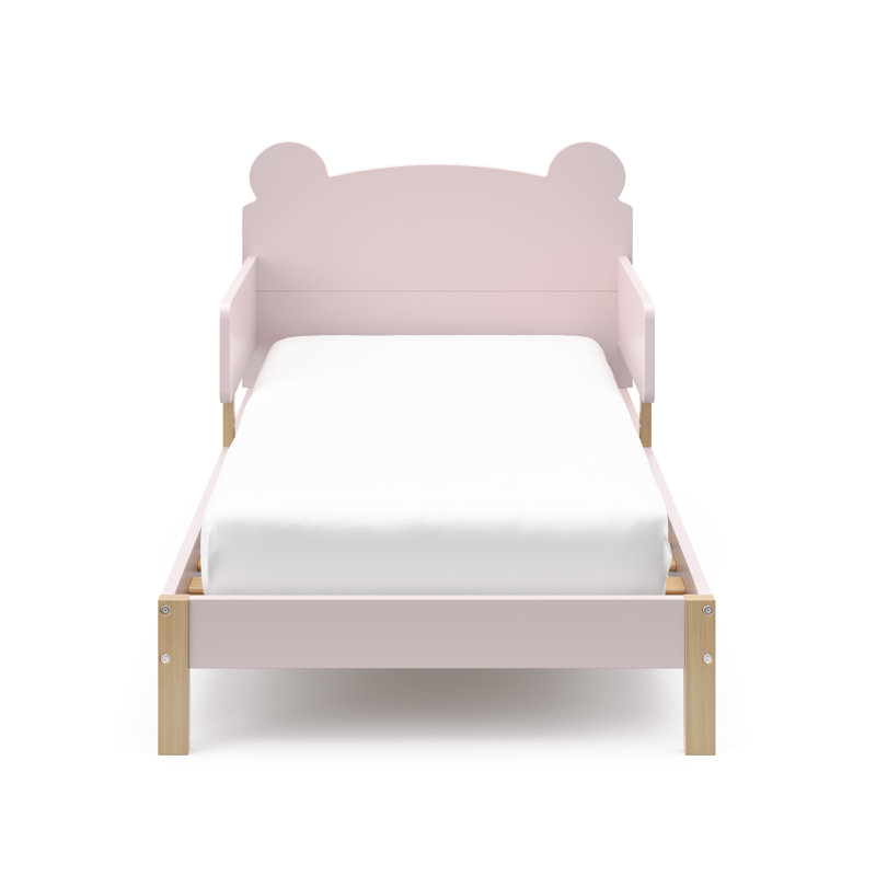 Teddy Bear Toddler Bed, Blush