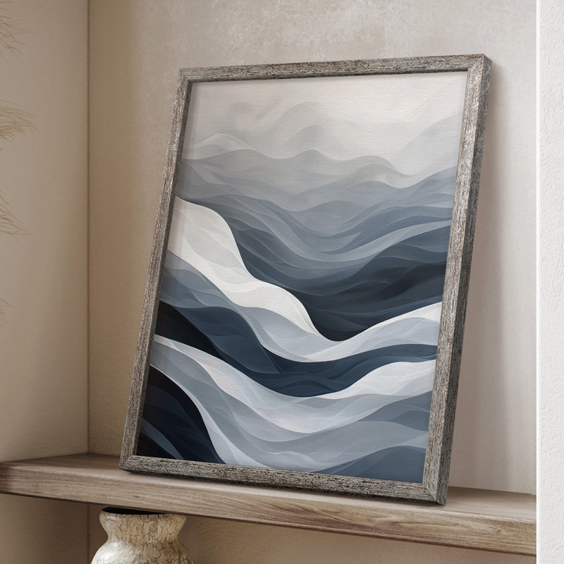 Reproduction encadrée ABSTRACT Series CDLxxx - bois massif, H 11 po x l 9 po
