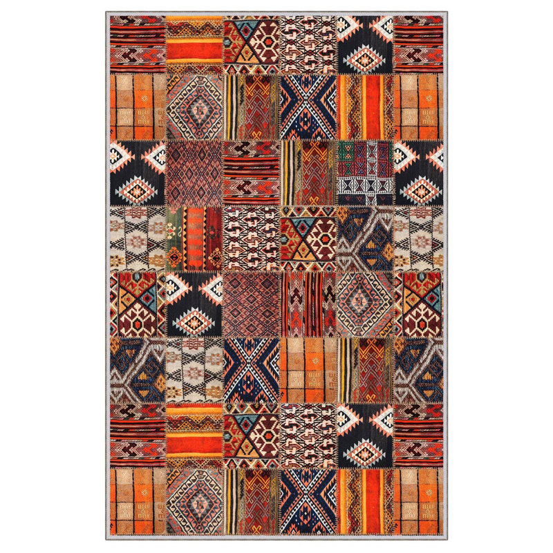 Premium 3D Printed Area Rug, 5.2 x 7.5 Feet, 100% Polyester, 650 g/m² | Antibacterial, Non-Slip PVC Dot Underside, Machine Washable | Ideal for Living Room, Bedroom & Home Decor, Soft Pile Height: 0.3 Inches