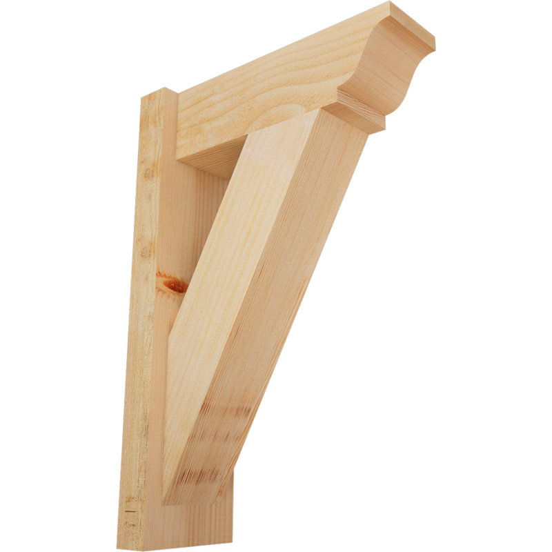 Persienne traditionnelle en bois rustique, Sapin Douglas de 6 po (sciage brut), P 16 po x H 24 po