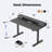Electric Standing Desk With Drawers,Home Office Height Adjustable  Desk with Large Monitor Shelf-2022676706-2022635910
