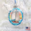 2'' Handmade Glass Holiday Shaped Ornament