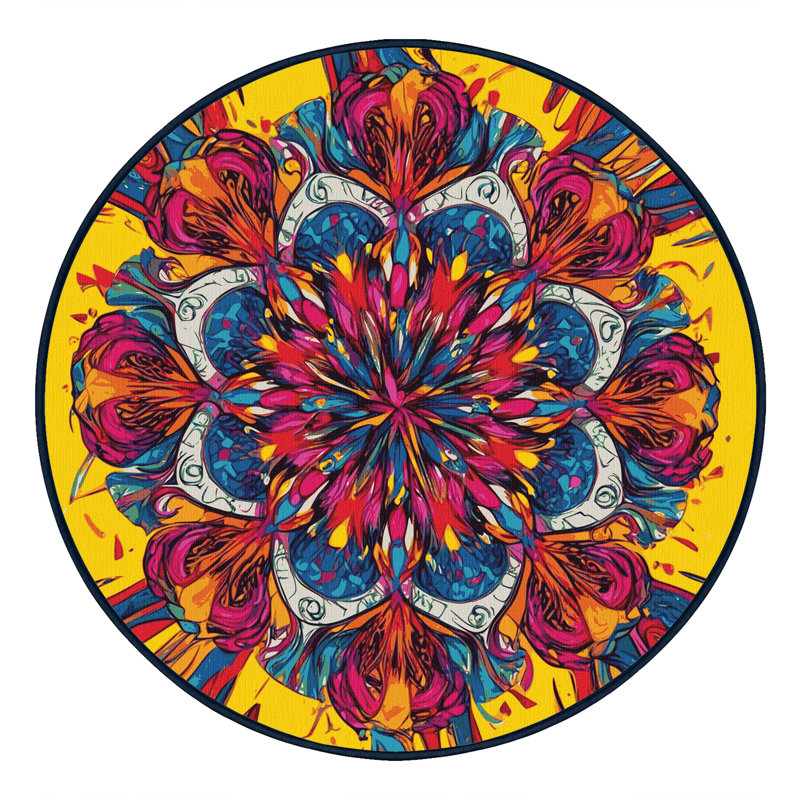 Chromatic Chaos Rug, Round 7'