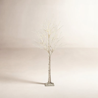 6 Ft. Prelit Birch Tree With Warm White Leds