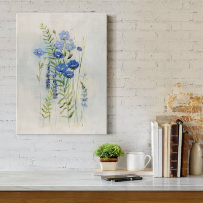 «Cottage Wildflowers III» par Sally Swatland, reproduction d'art sur toile tendue