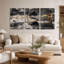 " Layered Rock Strata With Rust And Beige Streaks " 3 - Pieces-1616320094