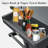 Grill Carts Outdoor With Storage And Wheels, Whole Metal Portable Table And Storage Cabinet For BBQ,Deck,Patio,Backyard-622841359