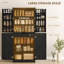 Armoire de rangement 72 po, noir