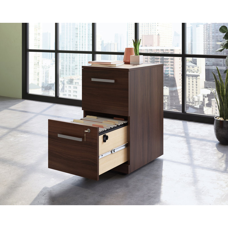 Harriss 2 Drawer Mobile File Ua Ne, Noble Elm