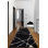 Stylish Hall Carpet (3.3 x 4.9 ft), Black & White, 100% Polyester | 0.16 in Pile Height, Antibacterial, Non-Slip Felt Dot Underside, Machine Washable | Perfect for Modern Home Decor, Easy Care & Elegant Design