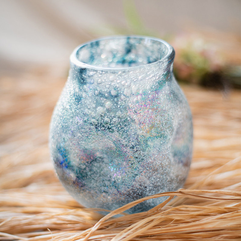 Vase de table en verre Sagefield, Petit