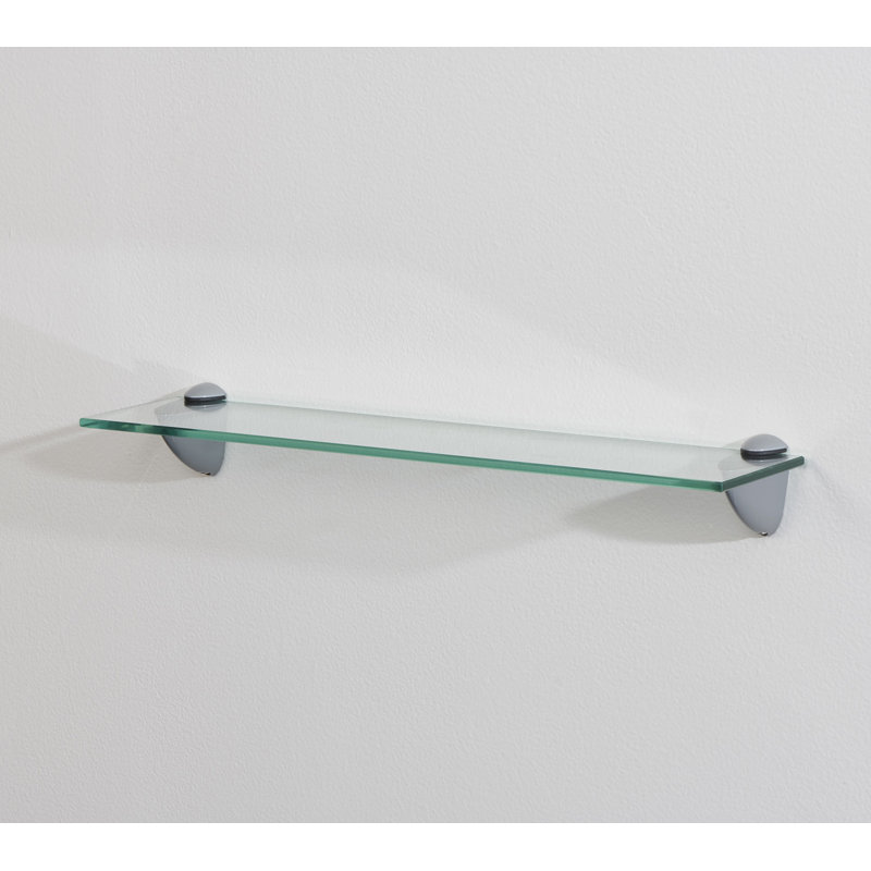 Langelihle Glass Bracket Shelf, 2" H x 24" W x 4" D