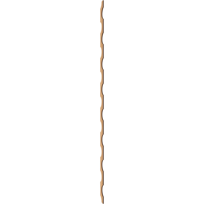 Ensemble de panneau mural décoratif à lattes réglables en bois Pomeroy, H 94 po x l 3,87 po x P 0,37 po, Érable
