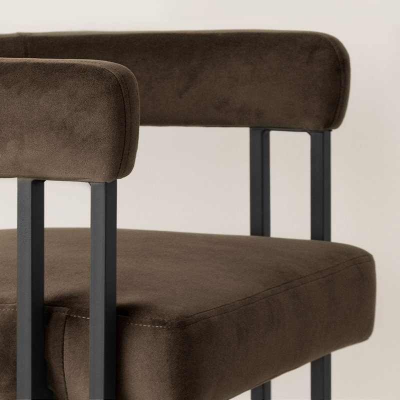 Tabouret de bar 24 po Modern, Chocolat / Brun
