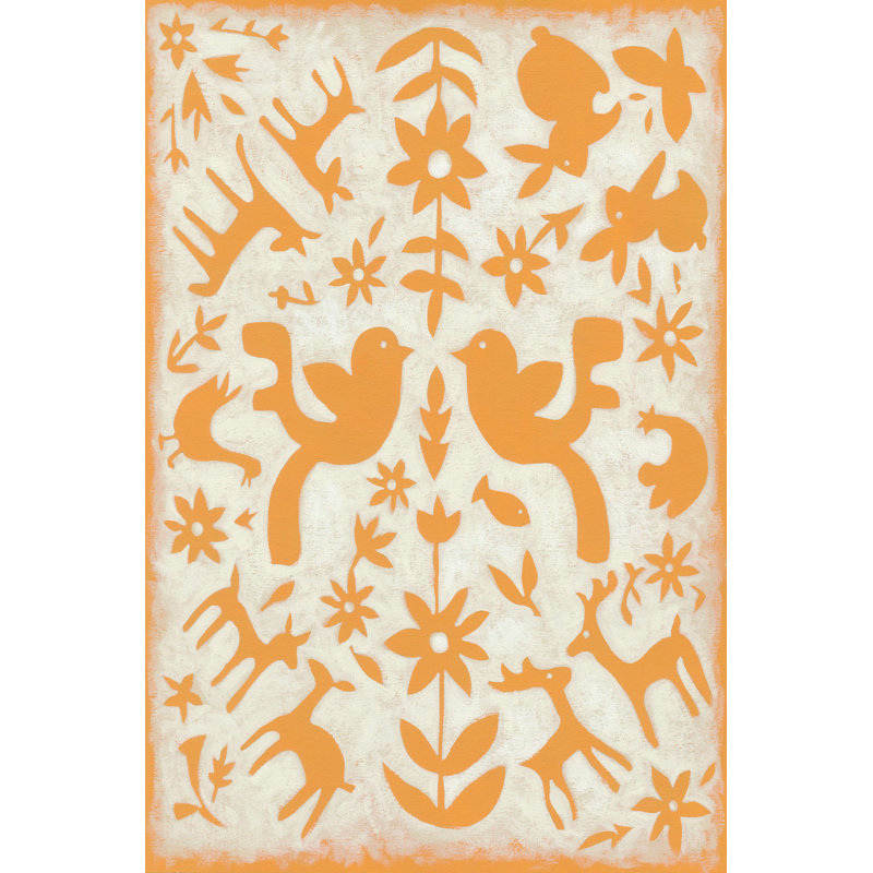 Printemps Otomi IV, H 12 po x l 8 po