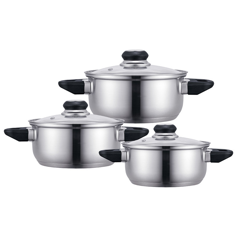 6 - Piece Stainless Steel Cookware Set