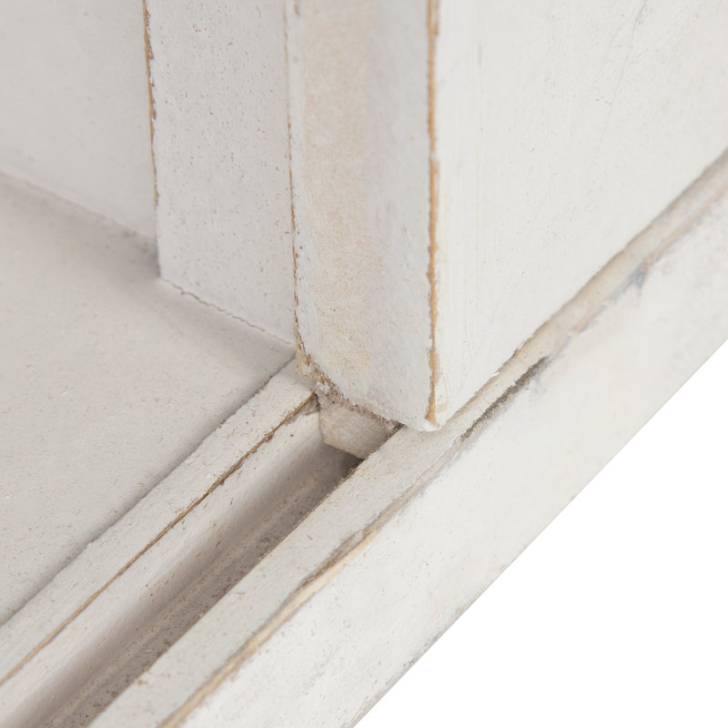 Table de bout avec rangement Dayanah, Blanc