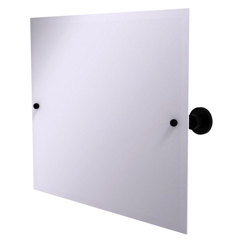 Miroir rectangulaire 26 po x 21 po Lera, Noir mat