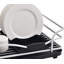 Belfry Kitchen Aluminum Dish Drainer, Dish Drying Rack With Removable Drip Tray, Storage Draining Board, Cutlery Holder & Cup Holder, Black