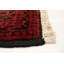 Tapis noir en laine noué à la main de conception unique 3 pi 4 po x 7 pi New Age