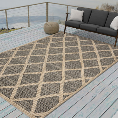 Nautica Windsor Indoor-Ourdoor Machine Washable High Low Rugs