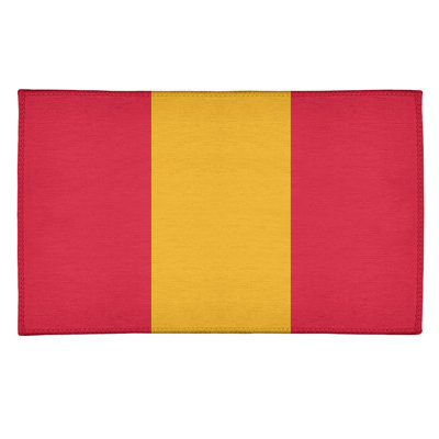 Tapis à rayures de football de couleur rouge poly kansas city