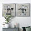 Neat and Tidy Bath - Ensemble de 2 peintures sur toile encadrées-881971983-881971995