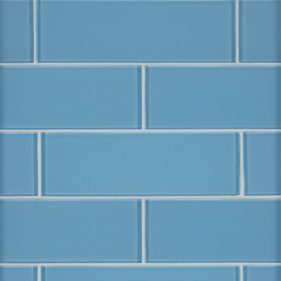 Subway 4 in. x 12 in. Glossy Glass Wall Tile