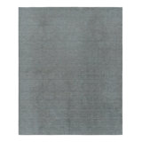 Rug & Kilim’S Modern Textural Rug In Gray Tones & Striae