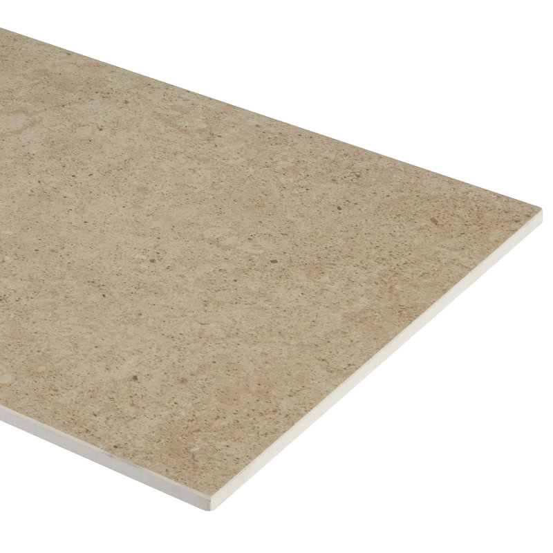 Party Time Semi-Polished 12'' W x 24'' L Porcelain Concrete Look Singular Tile, Sand
