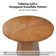 Mikei Mid-Century Modern 45" Round Dining Table