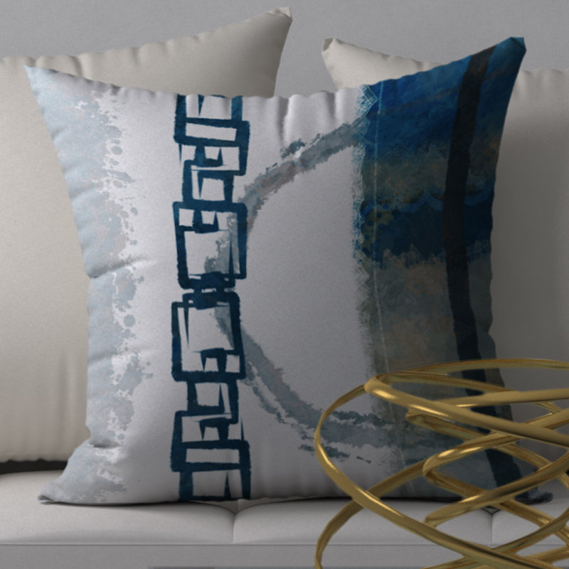 Housse de coussin carrée en forme de coussin et insert, 18 po x 18 po