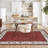Farmhouse Floral Rug Washable Area Rug Non Slip, Soft Non Shedding Indoor Carpets, Low Pile Thin Foldable Printed Floor Mats, Bordered Carpet for Living Room Nursery Bedroom-1302703556