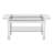 Rectangular Glass Coffee Table With Mirrored Legs And Sleek Appearance Oval Tempered Practical Storage Feature
