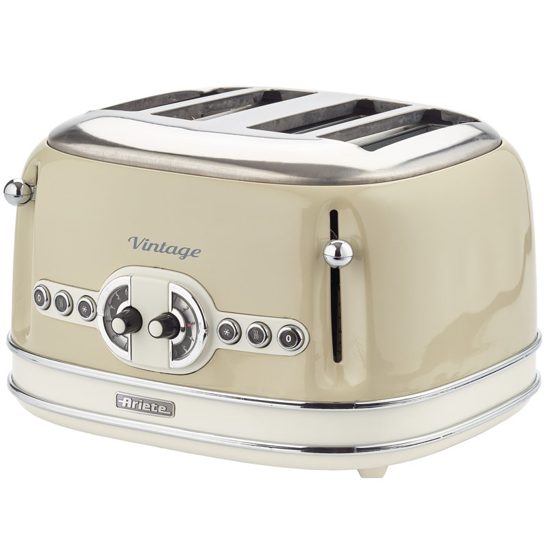 Ariete Vintage 4 Slice Toaster, Cream
