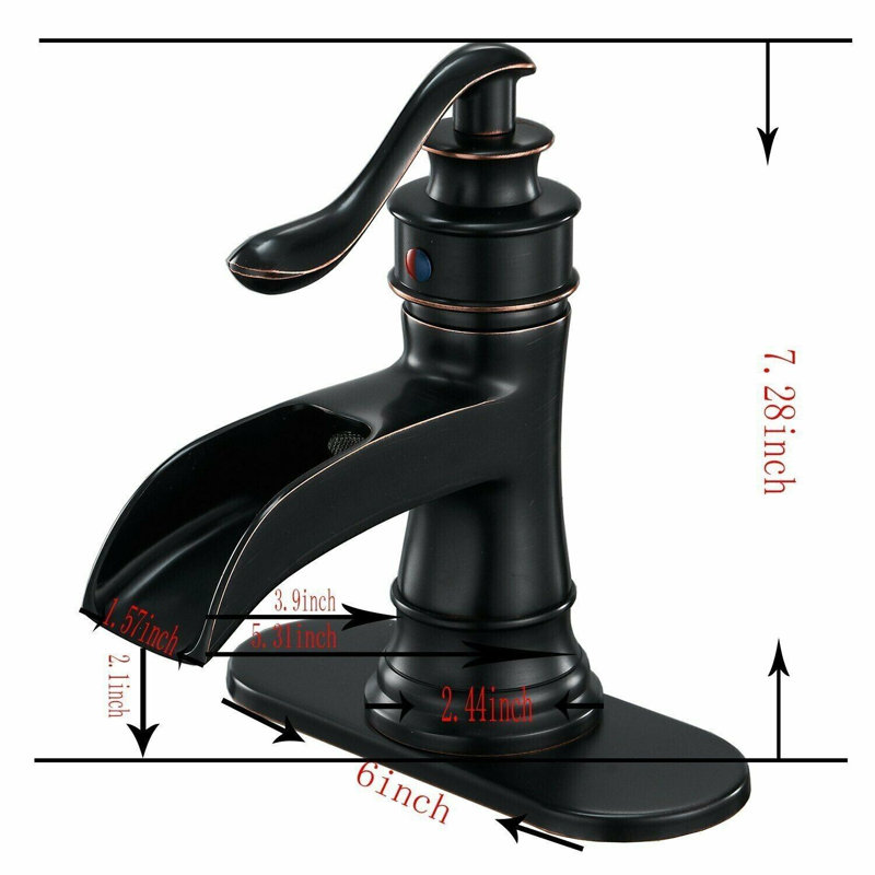 Single-handle Bathroom Faucet with Drain Assembly